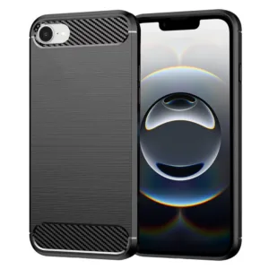 iPhone 16e Силиконов кейс Carbon Silicone