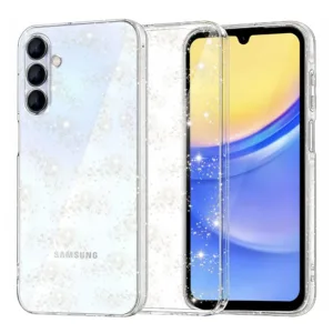 Силиконов калъф за Samsung Galaxy A15 Прозрачен цвят Блестящ