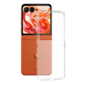 Motorola Razr 50 Силиконов калъф Прозрачен цвят 2mm