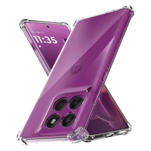Motorola Edge 60 Pro Силиконов калъф Прозрачен цвят Удароустойчив