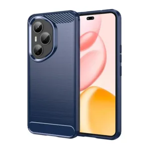 Honor 400 Pro Силиконов калъф Син цвят Carbon