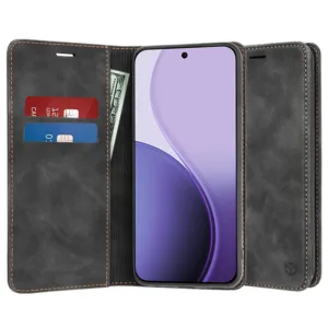 Калъф тефтер за Oppo Reno14 F с магнитно закопчаване &ndash; стил, безопасност и практичност