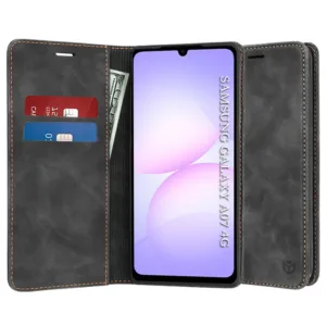 Калъф тефтер за Samsung Galaxy A07 с магнитно закопчаване &ndash; стил, защита и практичност