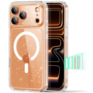 Кейс ESR Classic Hybrid HaloLock за iPhone 17 Pro &ndash; Удароустойчив прозрачен кейс с MagSafe и подсилена защита прозрачен