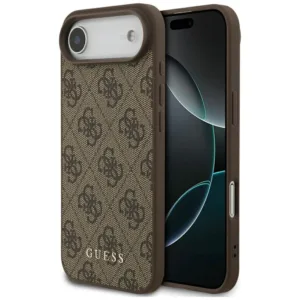 Кейс Guess Hardcase 4G Classic за iPhone 17 Air &ndash; Луксозен твърд кейс от еко кожа и TPU