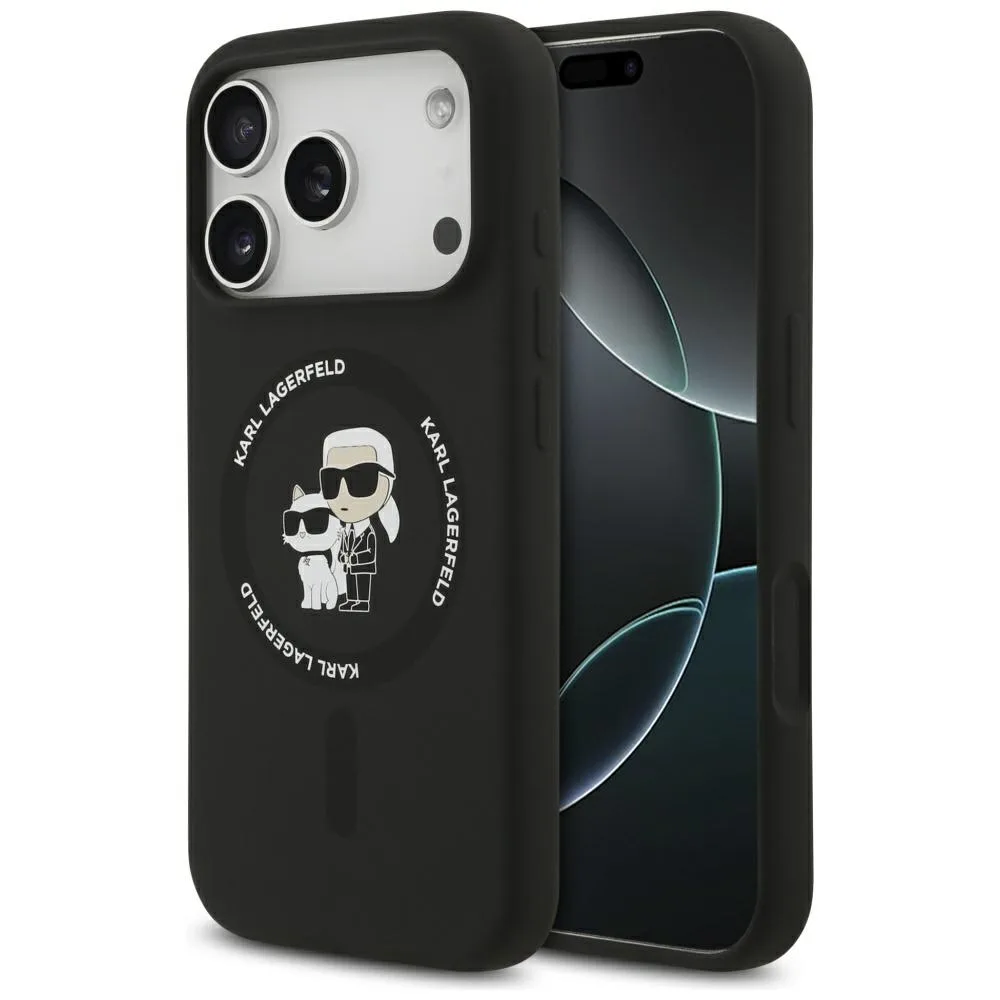 Кейс Karl Lagerfeld Silicone Ring MagSafe за iPhone 17 Pro – Силиконов ...
