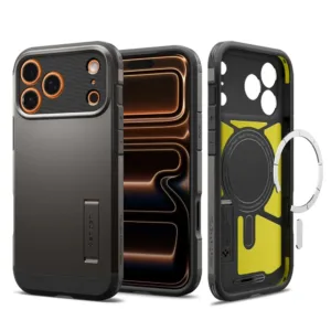 Кейс Spigen Tough Armor &ldquo;T&rdquo; MagSafe за iPhone 17 Pro Max &ndash; Gunmetal | Удароустойчив защитен калъф