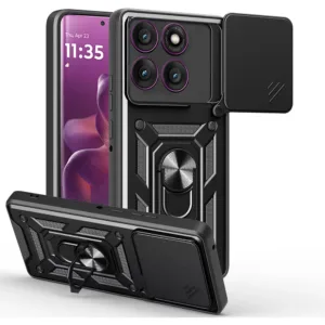 Противоударен калъф с ринг и защита за камера за Motorola Edge 60 Pro &ndash; премиум защита и стабилен захват