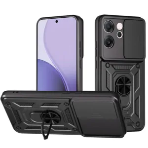 Противоударен калъф с ринг и защита за камера за Oppo Reno14 F &ndash; сигурност, стил и комфорт