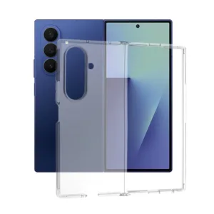 Samsung Galaxy Z Fold7 Прозрачен Удароустойчив Силиконов Калъф