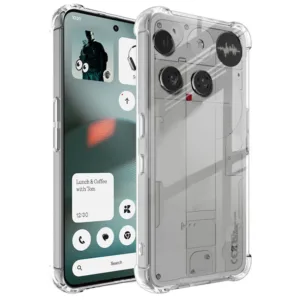Силиконов калъф за Nothing Phone (3) &ndash; Прозрачен с блестящ ефект