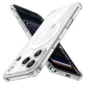 За iPhone 17 Pro &ndash; Прозрачен Удароустойчив Силиконов Калъф