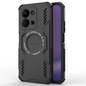 ArmorMag калъф за Xiaomi Redmi 15C 4G &ndash; MagSafe и удароустойчива защита&nbsp;черен