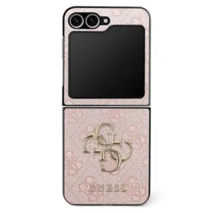Guess Leather 4G Metal Logo за Samsung Galaxy Z Flip7 &ndash; Когато стилът срещне премиум защитата (GUHCZZF74GMGPI)