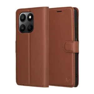 Калъф-тефтер за Honor 400 Smart 5G / X7d 4G &ndash; Leather Folio кафяв