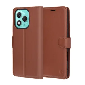 Калъф за Honor 400 Lite &ndash; Leather Folio &ndash; Brown