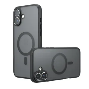 Калъф за iPhone 17 PureFrost MagSafe &ndash; Прозрачен / Черен