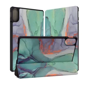 Калъф за Xiaomi Redmi Pad 2 &ndash; Techsuit FoldPro Green Time &ndash; елегантна 360&deg; защита и удобство