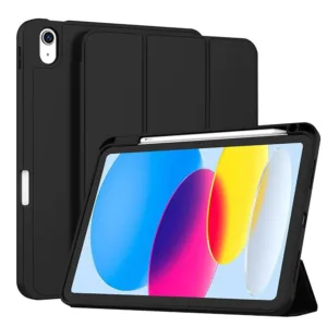 Калъф за iPad 10 (2022) 10.9 / 11 (2025) &ndash; Techsuit Flex Trifold &ndash; практична защита и удобство черен