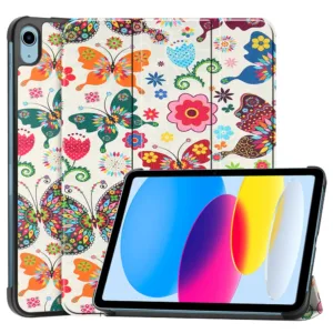 Калъф за iPad 10 (2022) 10.9 / 11 (2025) &ndash; Techsuit FoldPro &ndash; Пеперуда &ndash; 360&deg; защита и елегантен дизайн