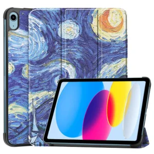 Калъф за iPad 10 (2022) 10.9 / 11 (2025) &ndash; Techsuit FoldPro &ndash; Звездна Нощ &ndash; 360&deg; защита и стил