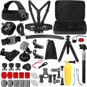 Комплект аксесоари за GoPro 50в1 – Techsuit CamQuest SA50 – пълен контрол върху екшън кадрите