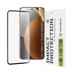 Стъклен протектор за Xiaomi Redmi Note 15 Pro+ 5G – Techsuit 111D Full Cover Full Glue Glass – пълно покритие и сигурно залепване