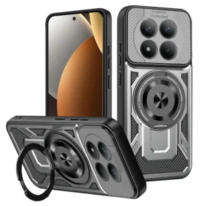 Калъф за Xiaomi Redmi Note 15 Pro+ 5G – Techsuit RuggedCam кейс с подобрена защита и MagSafe сив