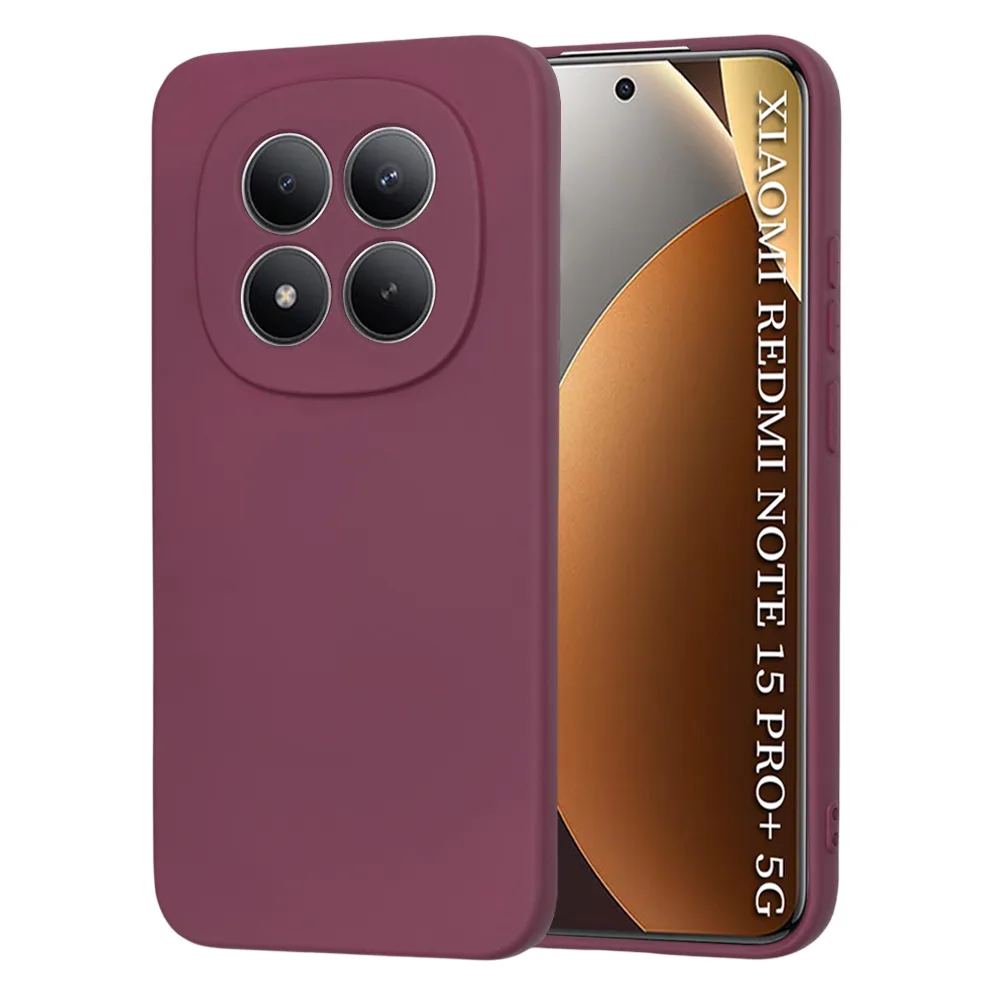 Калъф за Xiaomi Redmi Note 15 Pro+ 5G – Techsuit SoftFlex – гъвкава защита и комфорт всеки ден бордо