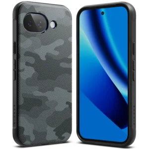 Калъф за Google Pixel 10a &ndash; Ringke Onyx &ndash; Camo Black