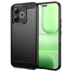 Калъф за Honor 600 Lite – Techsuit Carbon Silicone – сигурна защита и модерен карбонов стил