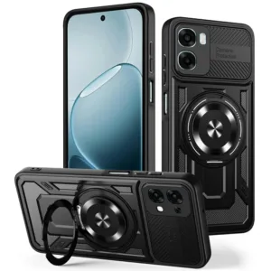 Калъф за Oppo A6x &ndash; Techsuit RuggedCam &ndash; Черен