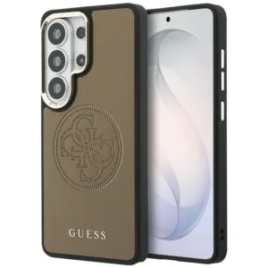 Калъф за Samsung Galaxy S26 Ultra &ndash; Guess Perforated Logo MagSafe (GUHMS26L5PG4SRGW) &ndash; Кафяв