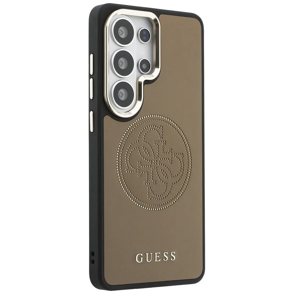 Калъф за Samsung Galaxy S26 Ultra – Guess Perforated Logo MagSafe (GUHMS26L5PG4SRGW) – Кафяв - Image 4