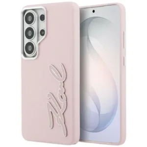 Калъф за Samsung Galaxy S26 Ultra – Karl Lagerfeld Full Wrapped Grained Leather with Signature Resin Logo (KLHCHCS26LPGFKSRSP)