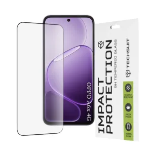 Стъклен протектор за Oppo A6x &ndash; Techsuit 111D Full Cover / Full Glue Glass &ndash; защита с пълно залепване