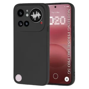 Калъф Techsuit SoftFlex за Nothing Phone (4a) Pro &ndash; мек силикон и стилен минимализъм черен