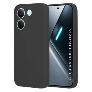 Калъф Techsuit SoftFlex за Xiaomi Poco X8 Pro &ndash; мек силикон и ежедневна защита черен
