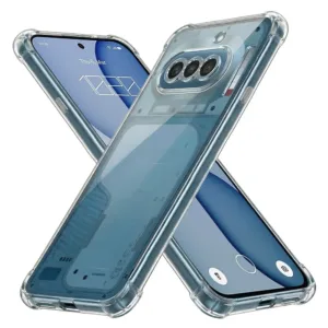 Nothing Phone (4a) &ndash; Techsuit Shockproof Clear TPU Кейc &ndash; Прозрачен, Лек, С Въздушни Възглавници и Безжично Зареждане