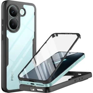 360&deg; Калъф/кейс Techsuit ColorVerse Series за Xiaomi Poco X8 Pro &ndash; здрава защита и модерен дизайн черен
