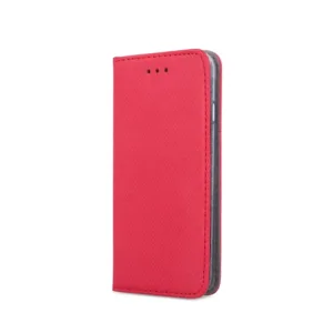 Червен Smart Magnet калъф за Honor Magic 8 Lite &ndash; стилен магнитен кейс тип тефтер с джоб и стойка