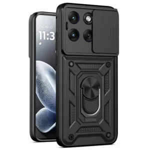 Противоударен калъф Techsuit CamShield Series за Motorola Edge 70 Fusion &ndash; Пълна защита и модерна функционалност черен