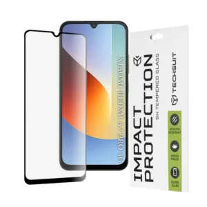 Стъклен протектор за Xiaomi Redmi A7 Pro 4G &ndash; Techsuit 111D Full Cover / Full Glue Glass &ndash; стандартна и privacy защита с пълно залепване