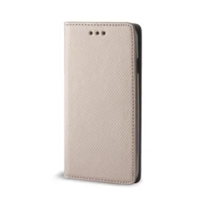 Златист калъф тип тефтер за Honor Magic 8 Lite &ndash; Smart Magnet кейс с поставка и отделение за карта