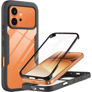 360&deg; Калъф Techsuit ColorVerse Series за Honor 600 / 600 Pro &ndash; стилна защита за всеки ден черен