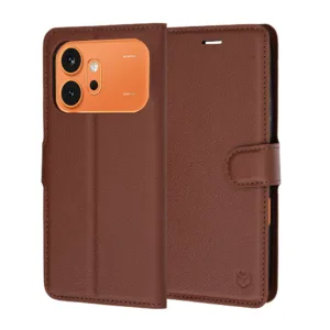 Калъф Techsuit Leather Folio за Honor 600 / Honor 600 Pro &ndash; Кафяв
