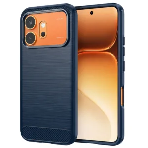 Калъф за Honor 600 / 600 Pro &ndash; Techsuit Carbon Silicone &ndash; премиум защита с елегантен карбонов дизайн