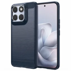 Калъф за Motorola Edge 70 Fusion &ndash; Techsuit Carbon Silicone &ndash; премиум защита с карбонов стил