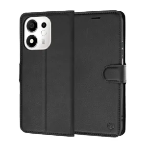 Калъф Techsuit Leather Folio за Honor 600 Smart черен