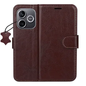 Калъф тефтер Smart Luxe Leather за Honor 600 Lite – кафяв